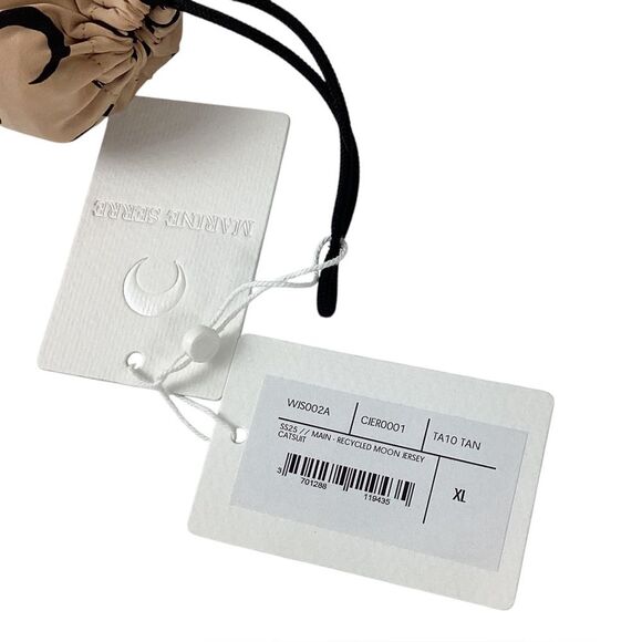 MARINE SERRE NWT Size XL Recycled Moon Jersey Catsuit SS25 Jumpsuit One Piece - Picture 11 of 13